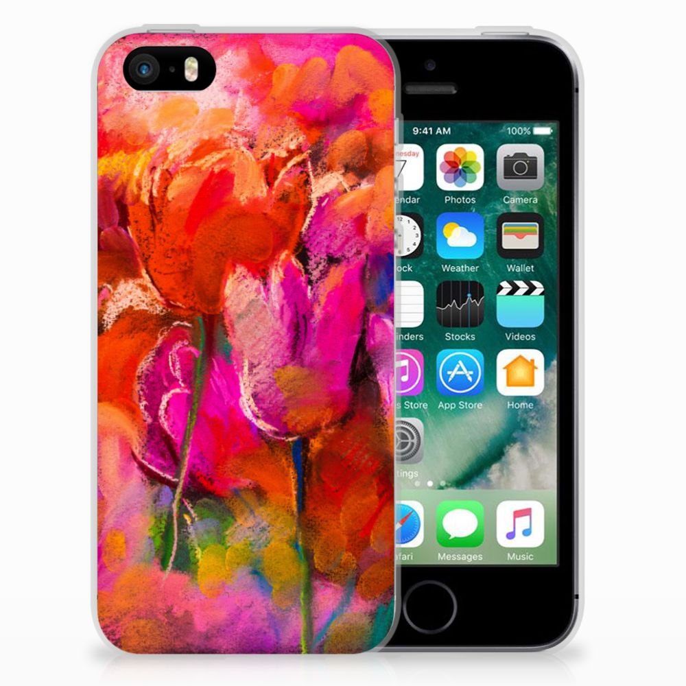 Apple iPhone SE | 5S TPU Hoesje Design Tulips