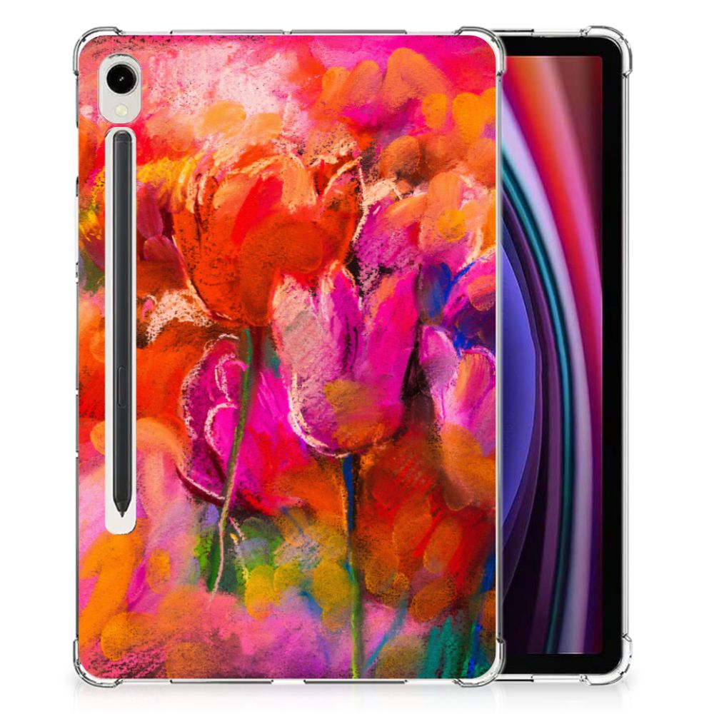Tablethoes Samsung Galaxy Tab S9 Tulips
