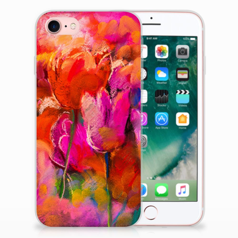Hoesje maken iPhone SE 2022 | SE 2020 | 8 | 7 Tulips