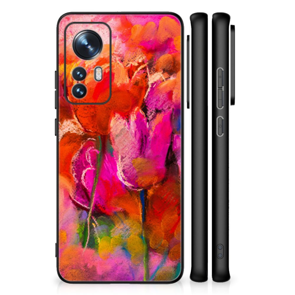 Kleurrijke Telefoonhoesje Xiaomi 12 | 12X Tulips