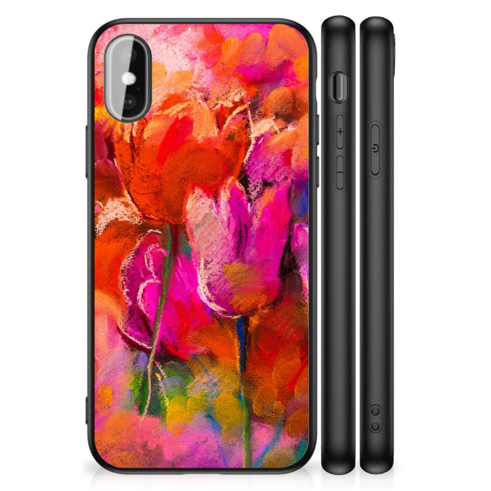 Kleurrijke Telefoonhoesje iPhone X | Xs Tulips