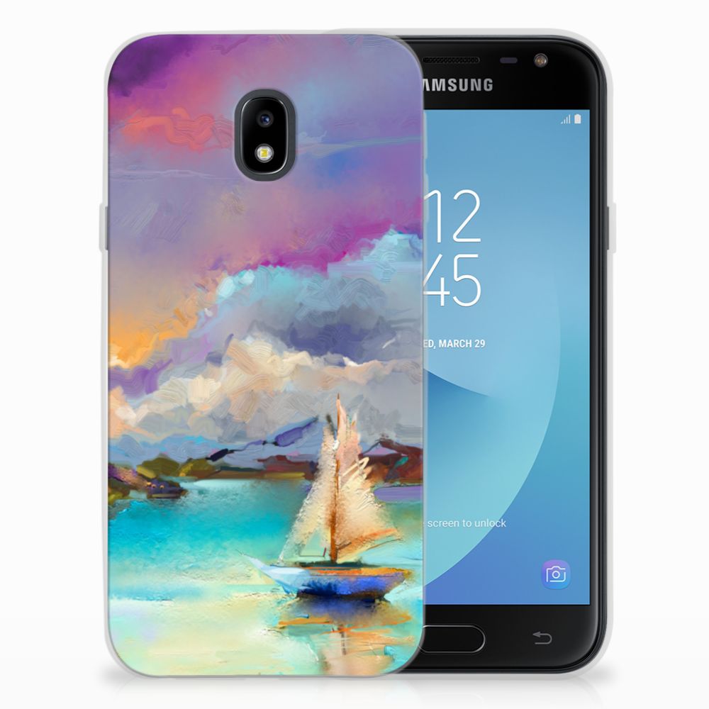 Samsung Galaxy J3 2017 Uniek TPU Hoesje Boat