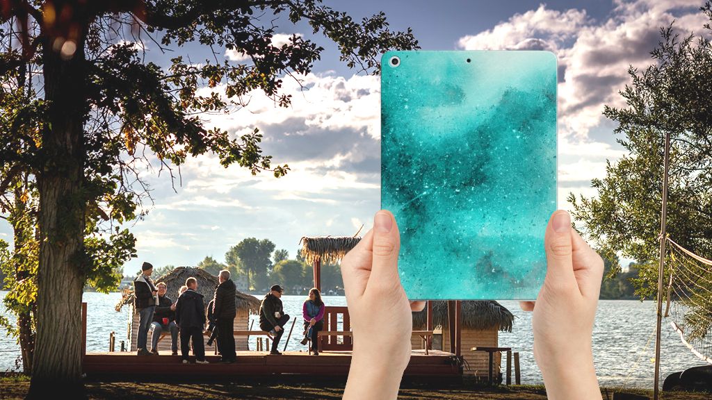 Tablethoes Apple iPad 9.7 2018 | 2017 Painting Blue