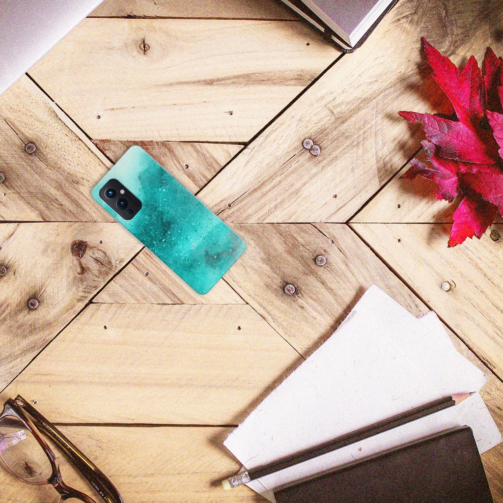 Hoesje maken OnePlus 9 Painting Blue