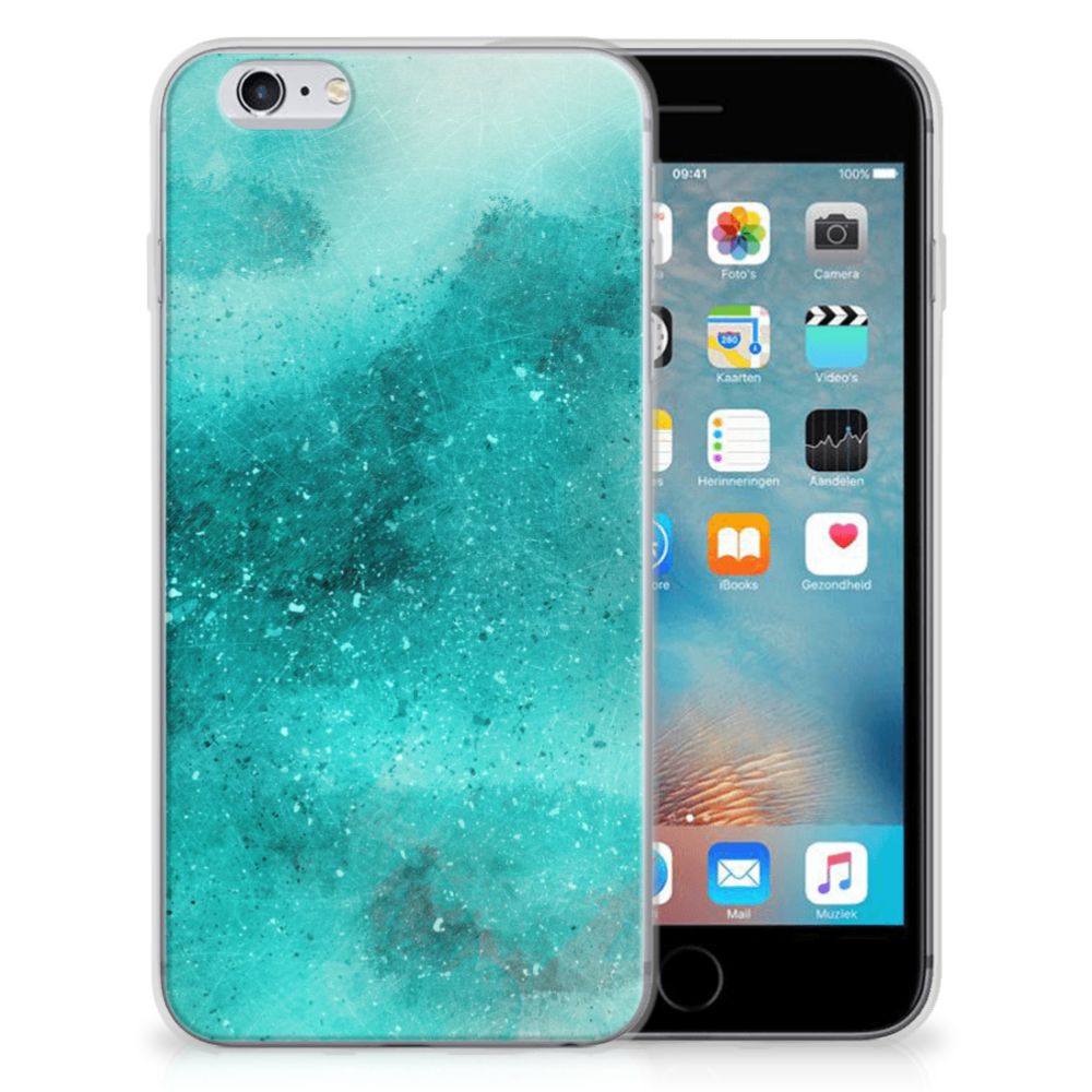 Apple iPhone 6 | 6s Uniek TPU Hoesje Painting Blue