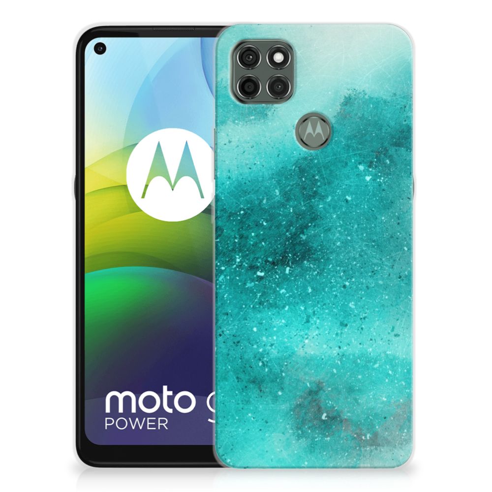 Hoesje maken Motorola Moto G9 Power Painting Blue