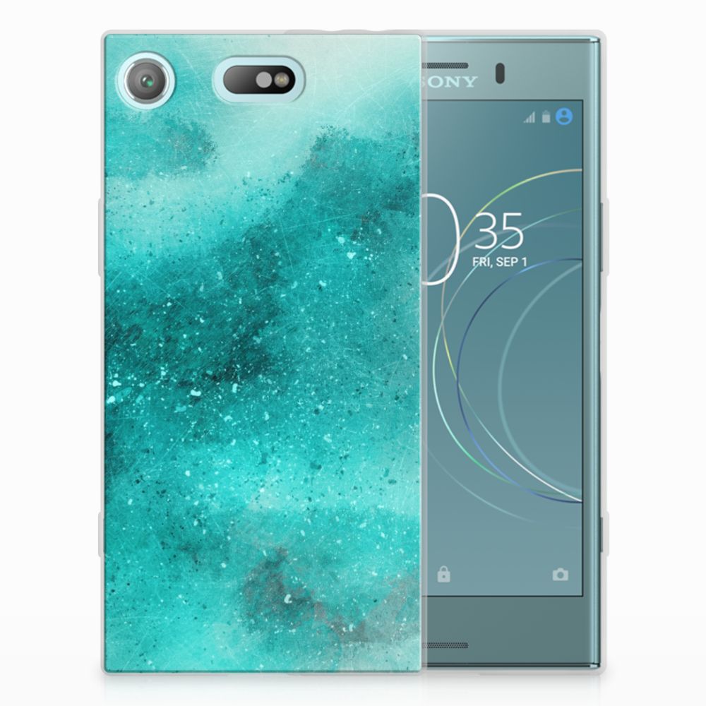 Hoesje maken Sony Xperia XZ1 Compact Painting Blue