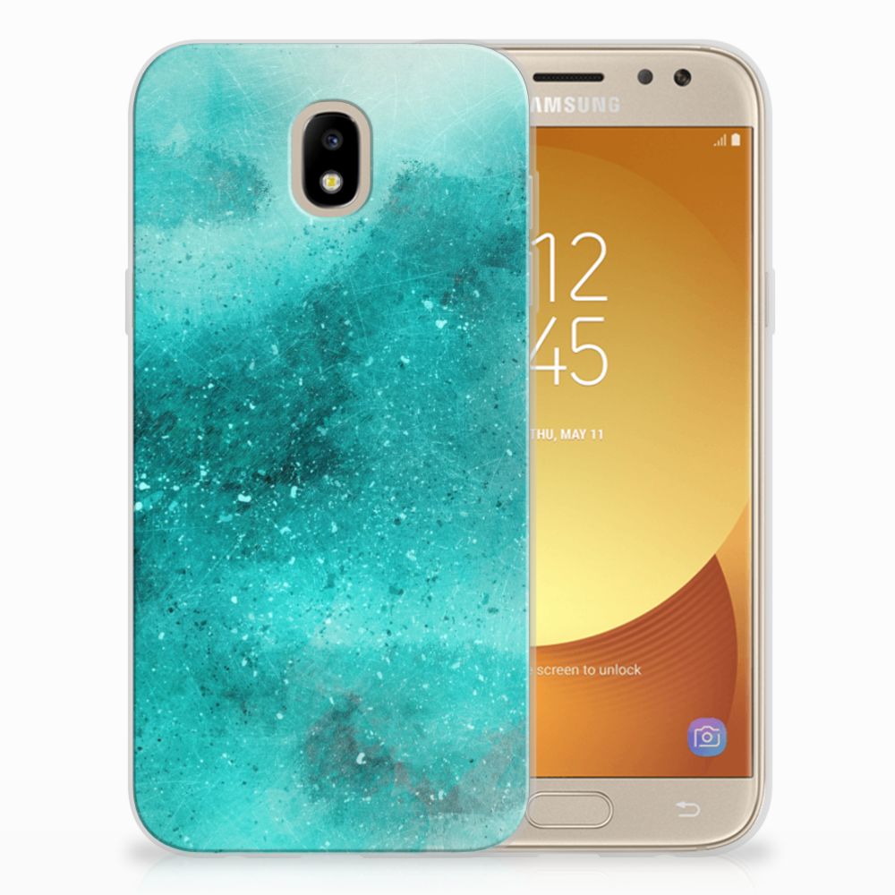 Samsung Galaxy J5 2017 Uniek TPU Hoesje Painting Blue
