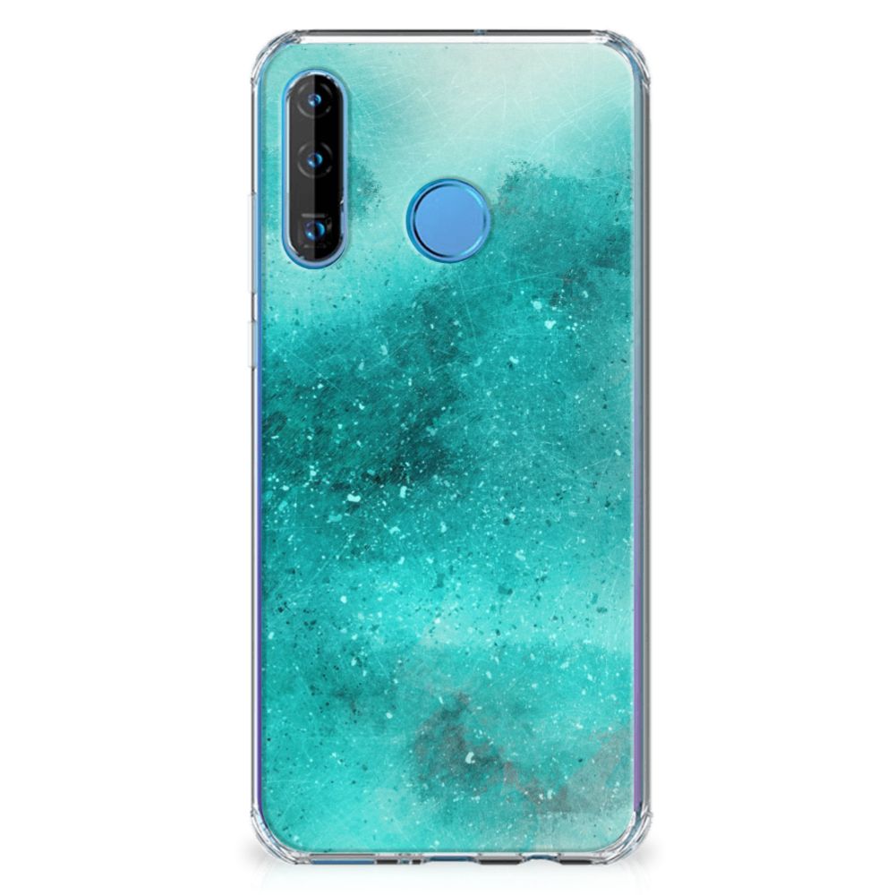 Back Cover Huawei P30 Lite Painting Blue