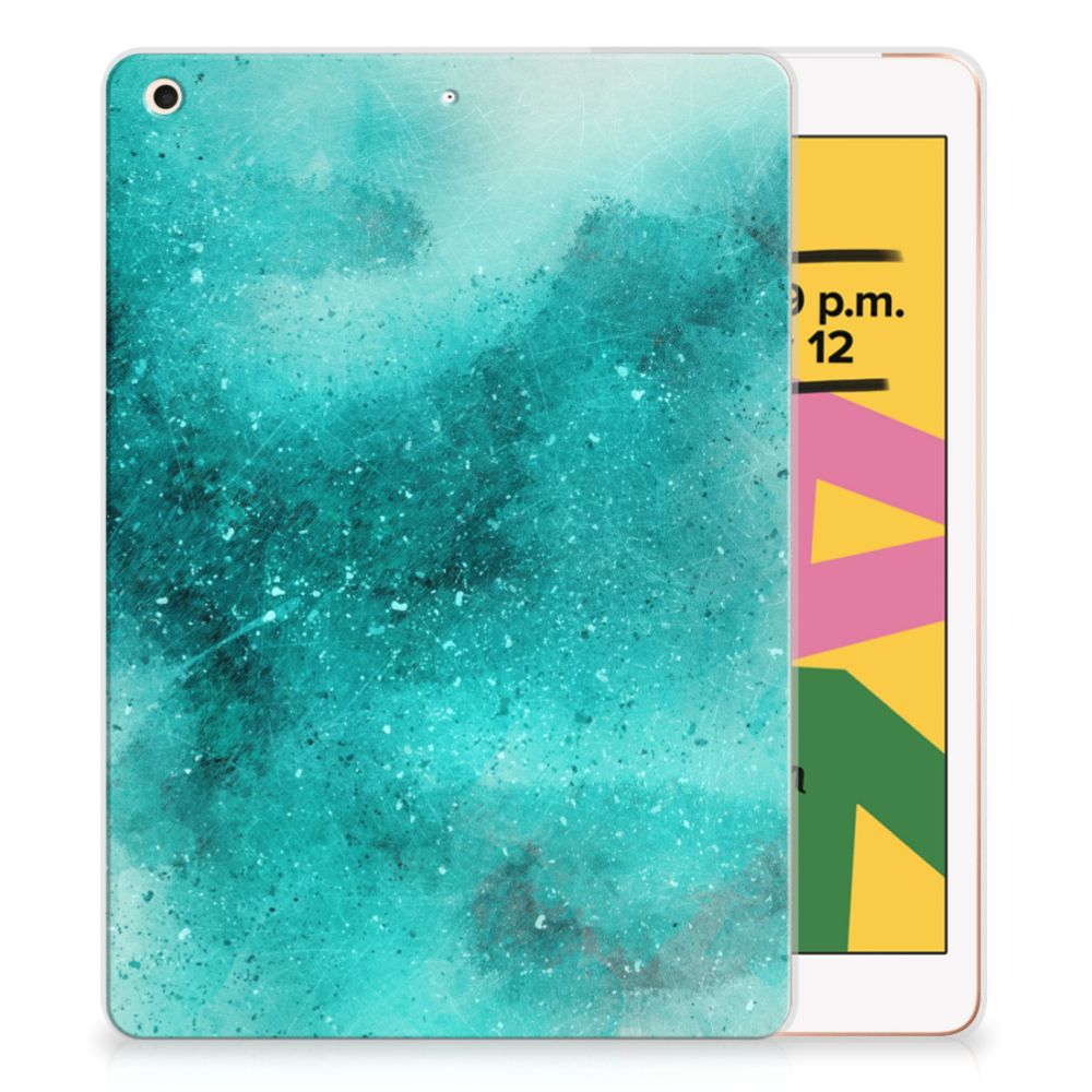 Tablethoes Apple iPad 10.2 | iPad 10.2 (2020) | 10.2 (2021) Painting Blue