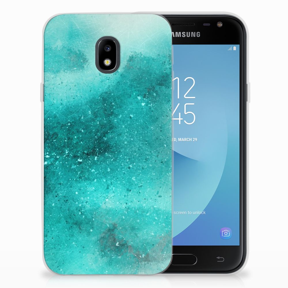 Hoesje maken Samsung Galaxy J3 2017 Painting Blue
