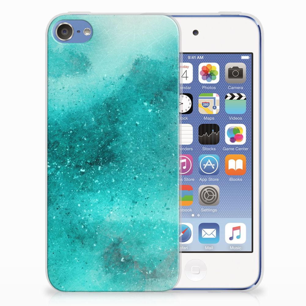 Apple iPod Touch 5 | 6 Uniek TPU Hoesje Painting Blue
