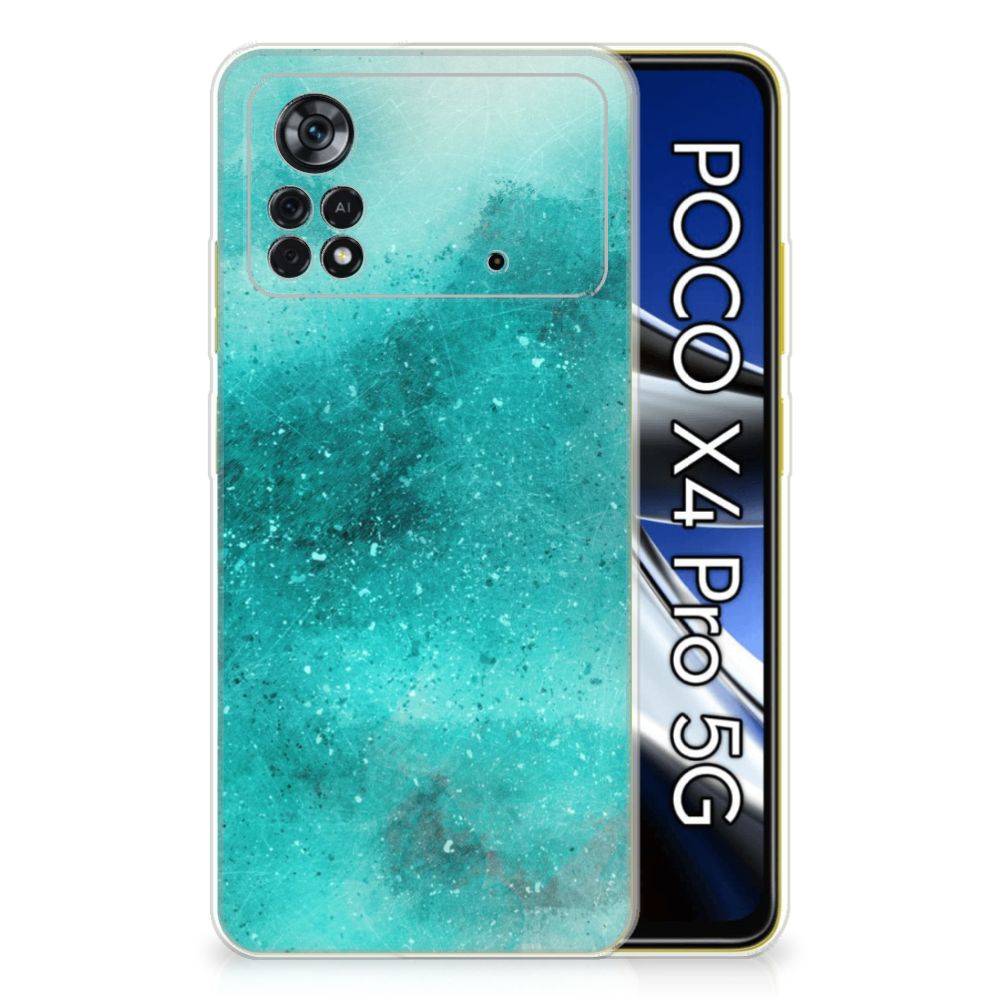 Hoesje maken Xiaomi Poco X4 Pro 5G Painting Blue