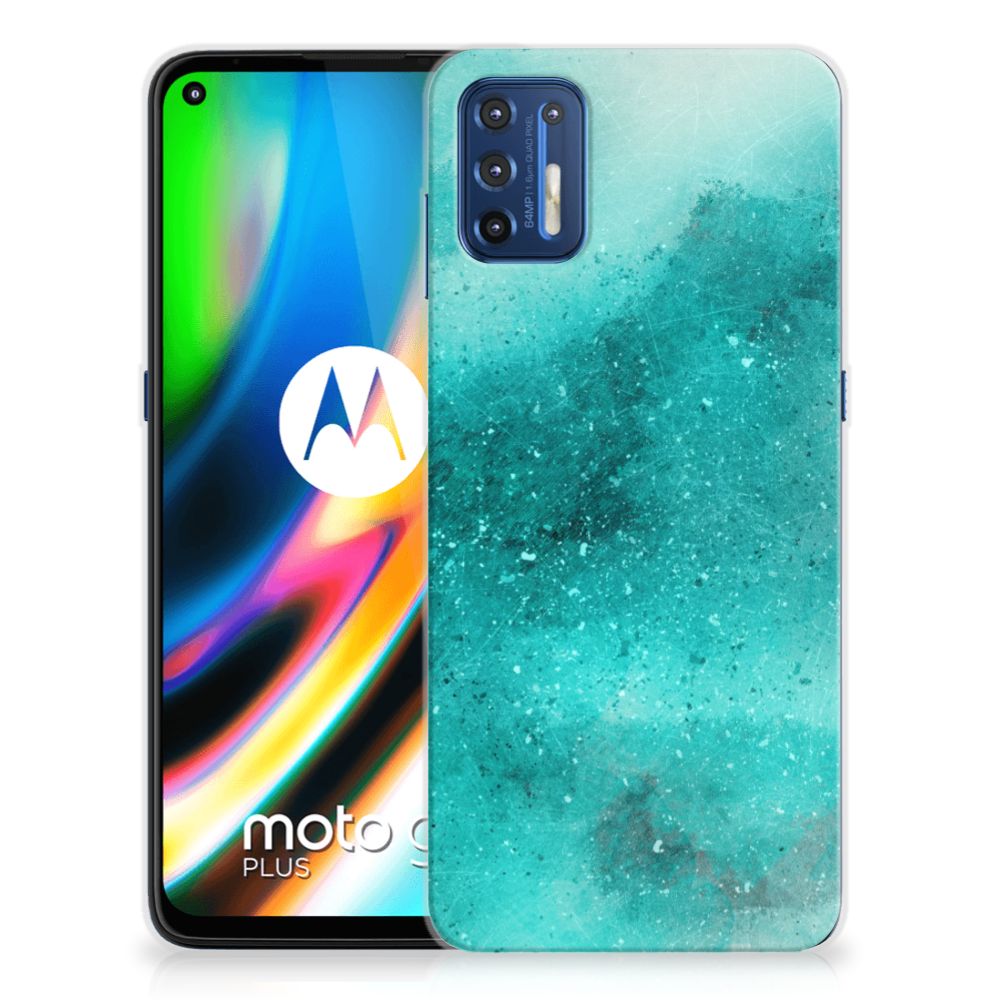 Hoesje maken Motorola Moto G9 Plus Painting Blue