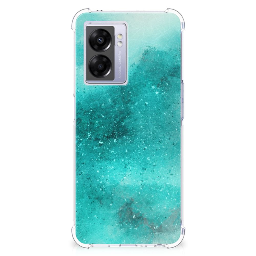 Back Cover OPPO A77 5G | A57 5G Painting Blue