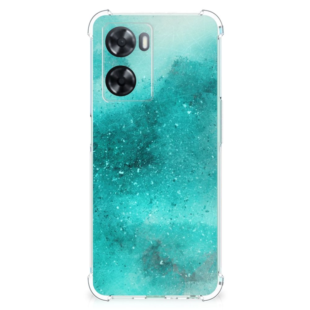 Back Cover OPPO A57 | A57s | A77 4G Painting Blue