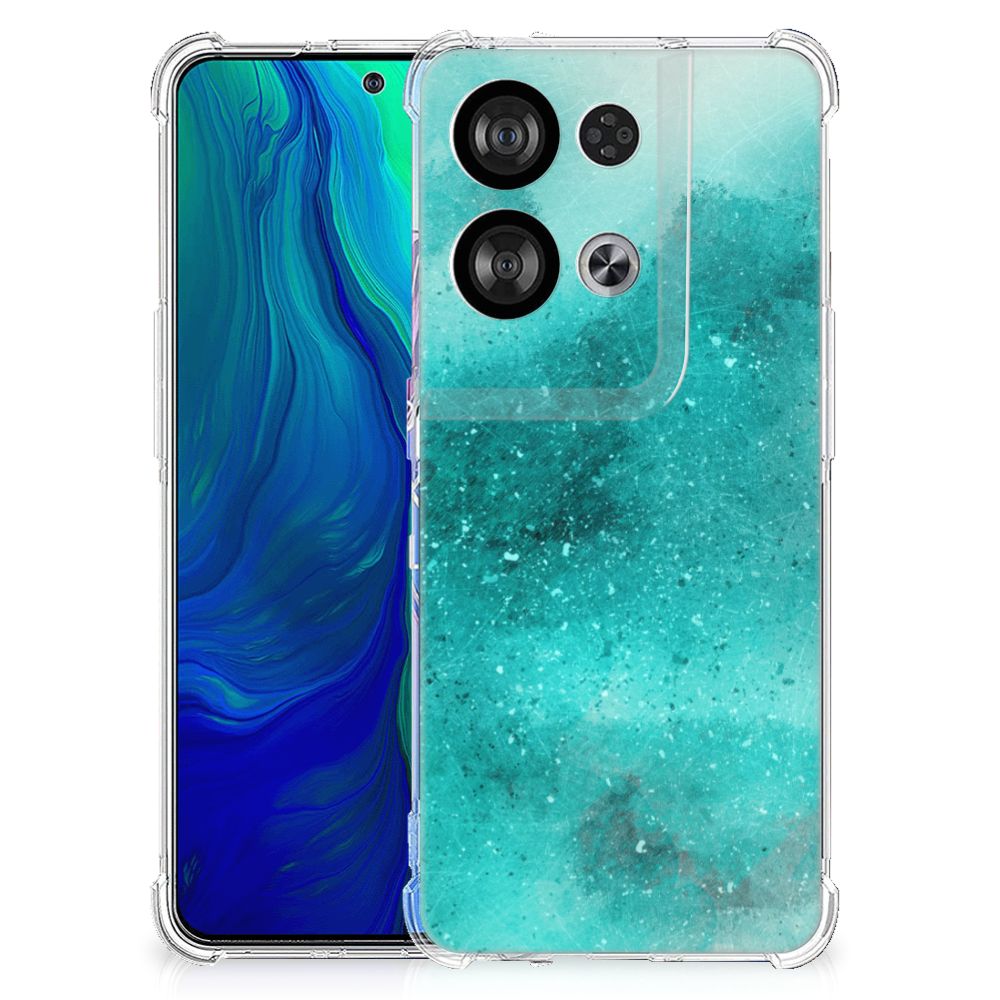 Back Cover OPPO Reno8 Painting Blue