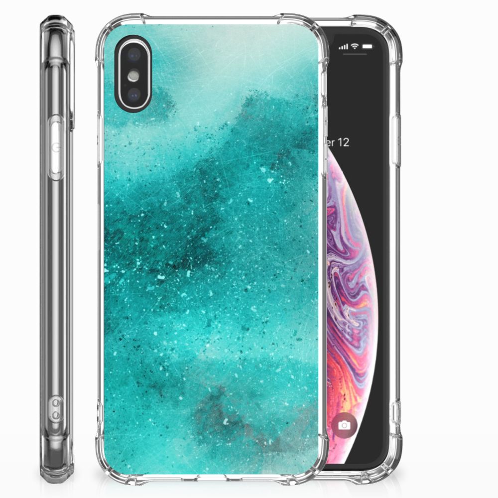 Back Cover Apple iPhone Xs Max Painting Blue