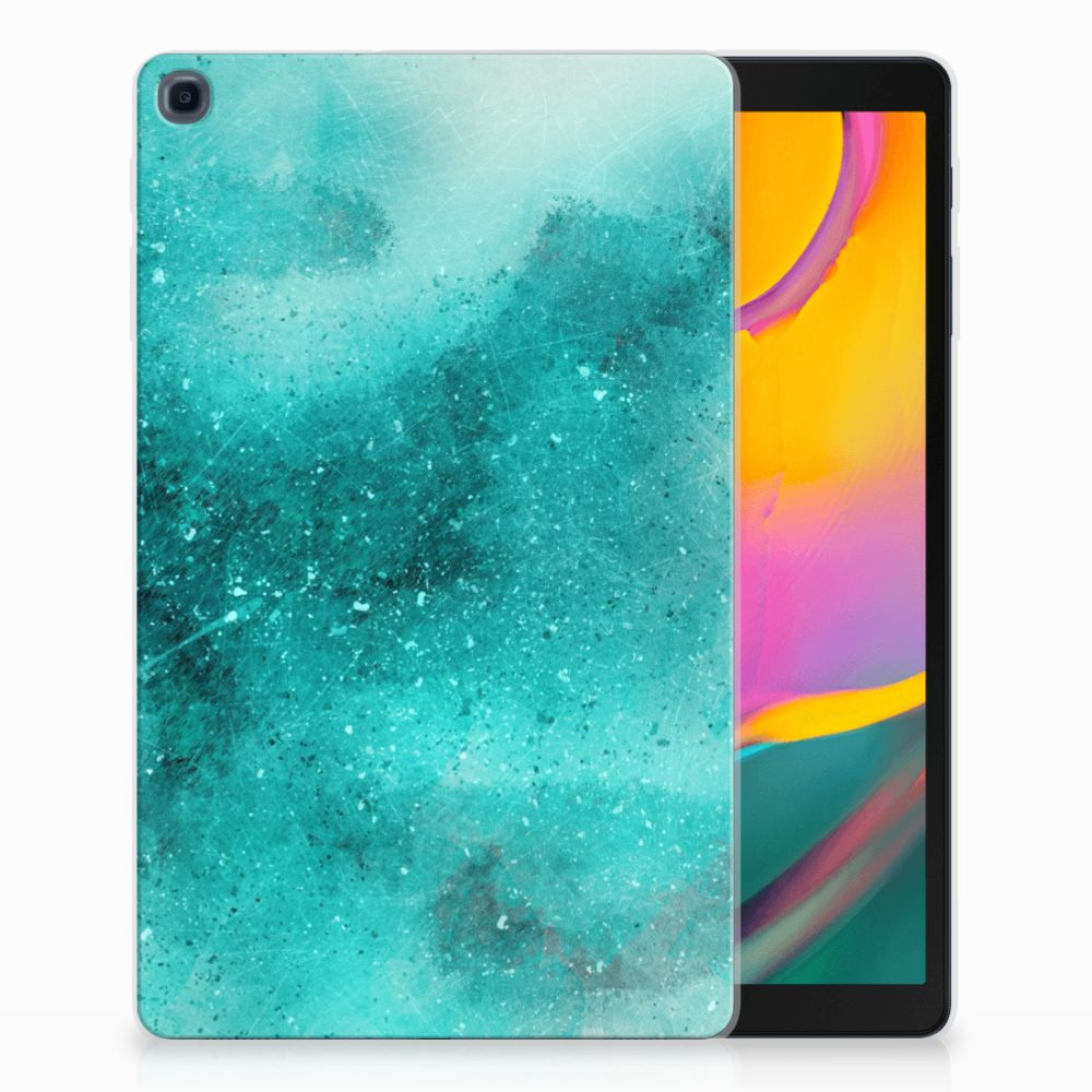 Tablethoes Samsung Galaxy Tab A 10.1 (2019) Painting Blue