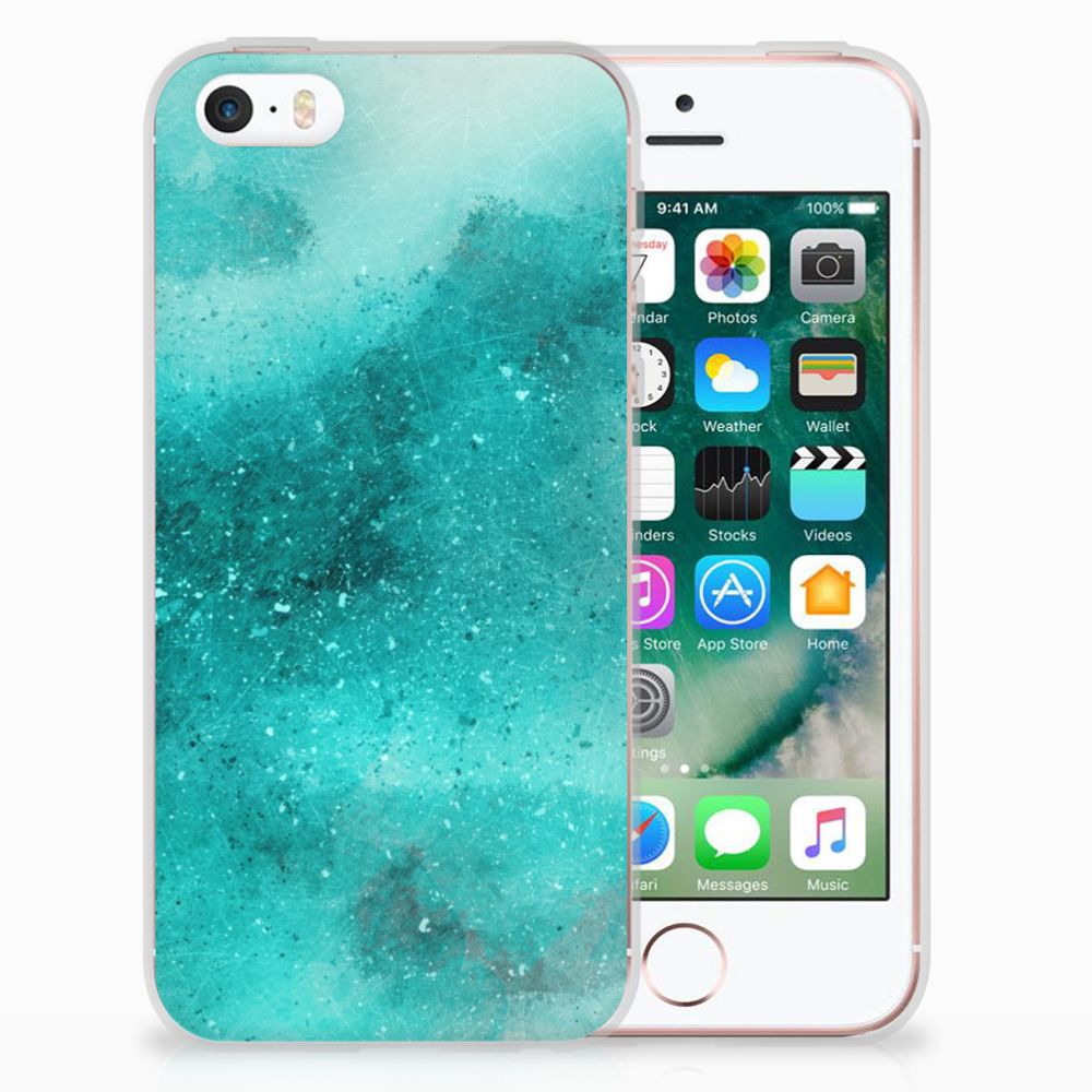 Hoesje maken Apple iPhone SE | 5S Painting Blue