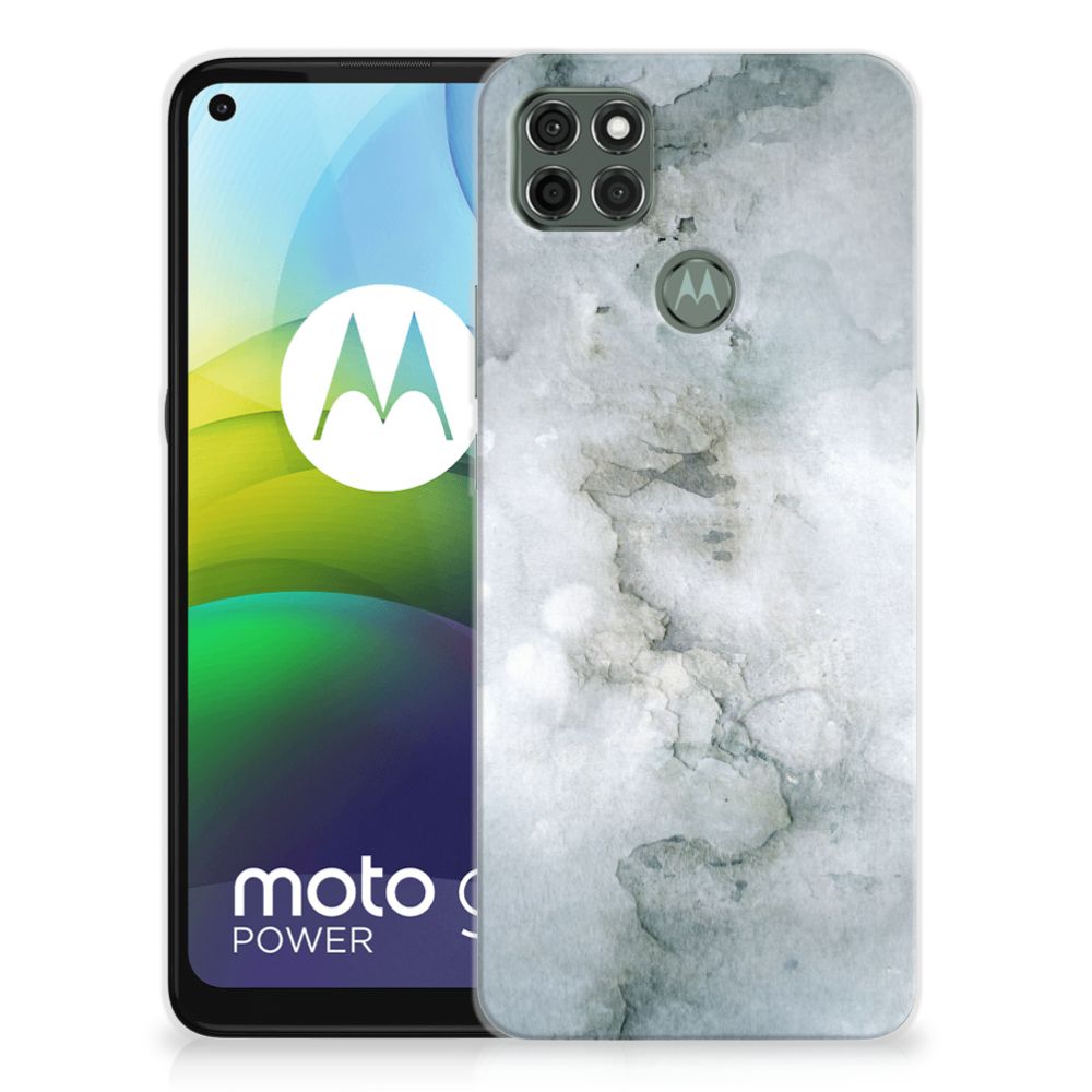 Hoesje maken Motorola Moto G9 Power Painting Grey