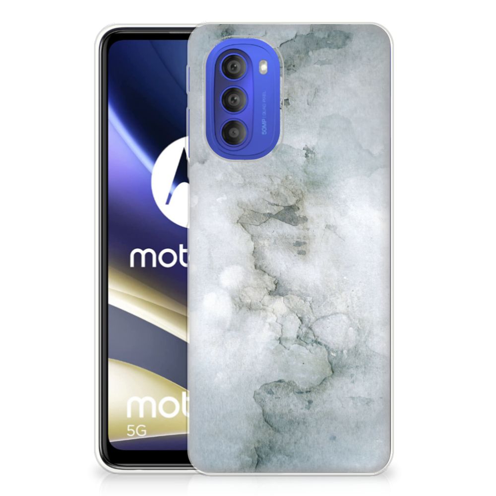 Hoesje maken Motorola Moto G51 5G Painting Grey