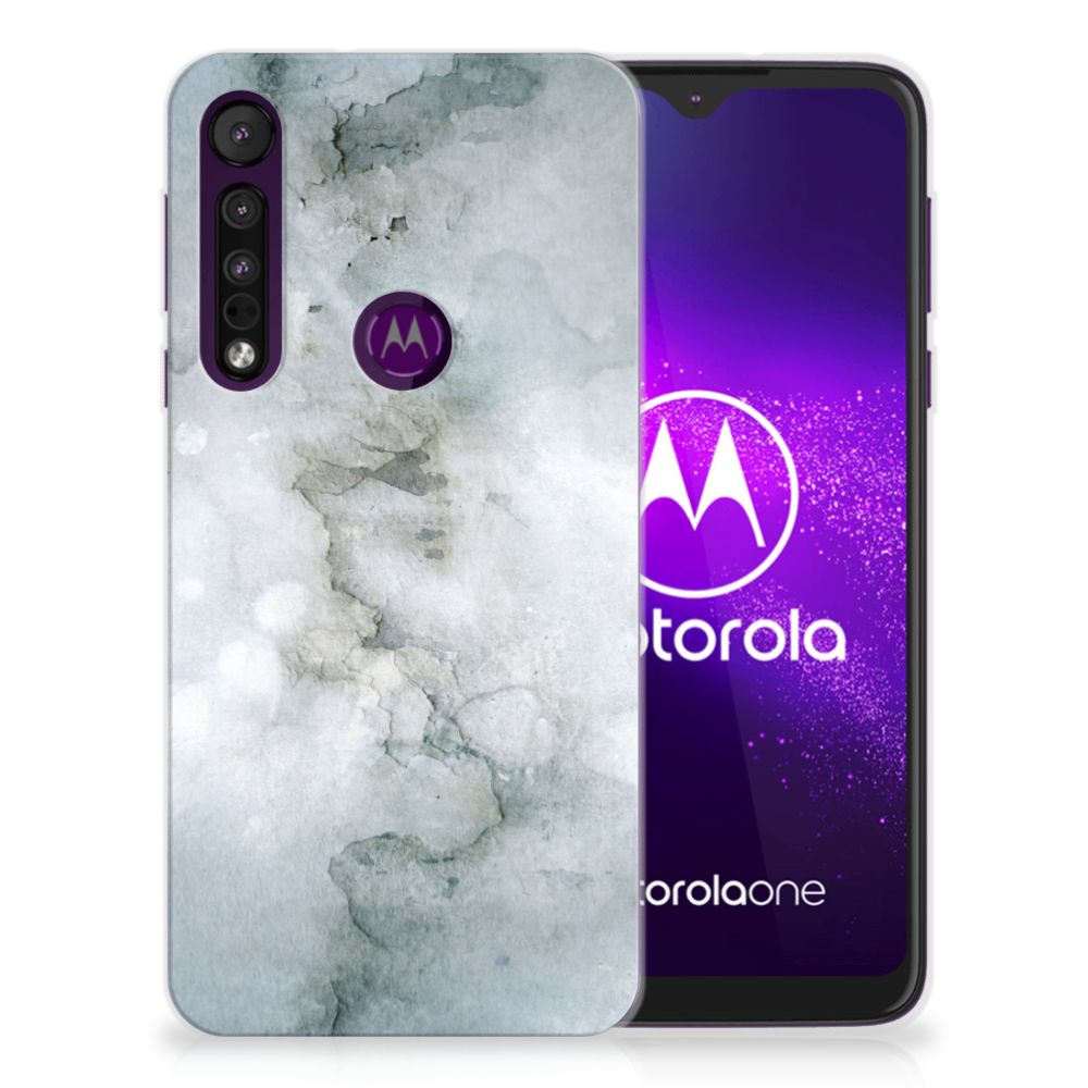 Hoesje maken Motorola One Macro Painting Grey