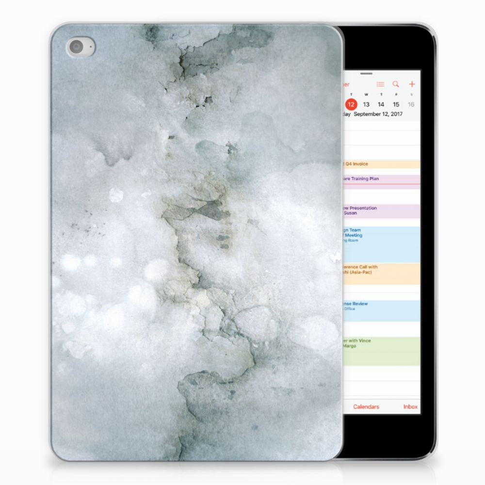 Apple iPad Mini 4 Uniek Tablethoesje Painting Grey