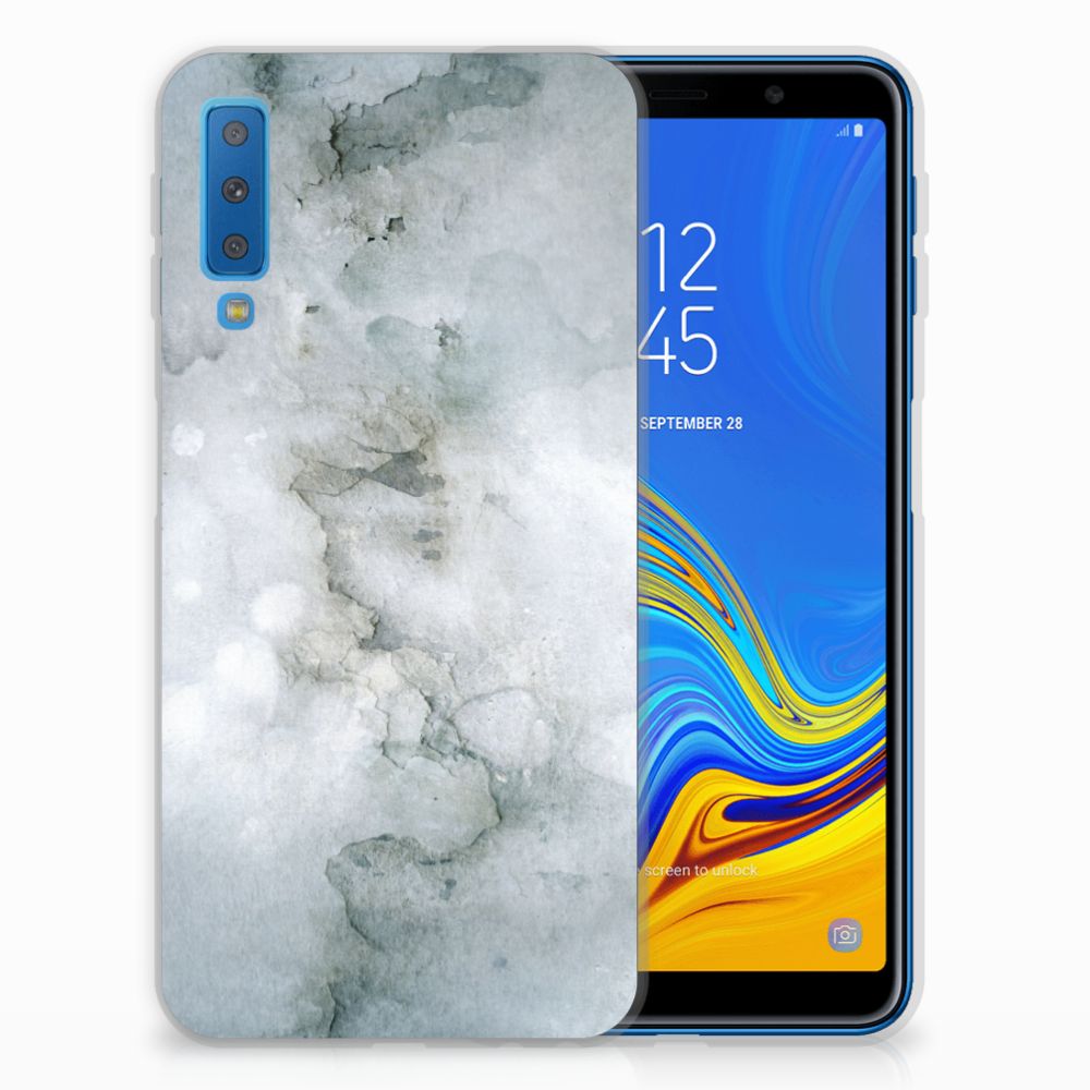 Hoesje maken Samsung Galaxy A7 (2018) Painting Grey