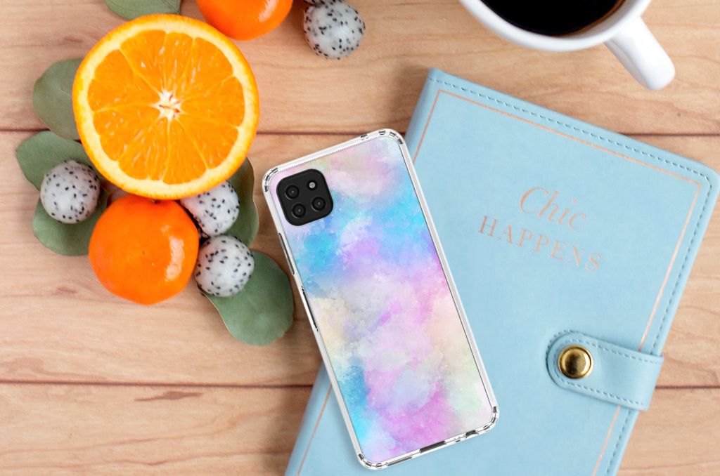 Back Cover Samsung Galaxy A22 5G Watercolor Light