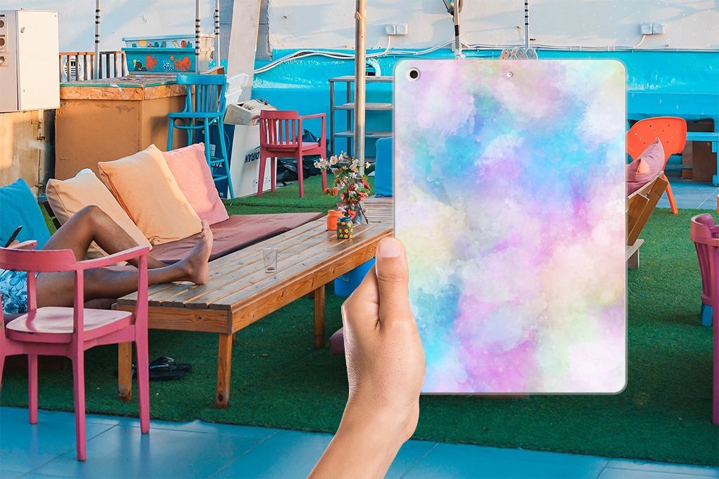 Tablethoes Apple iPad 10.2 | iPad 10.2 (2020) | 10.2 (2021) Watercolor Light