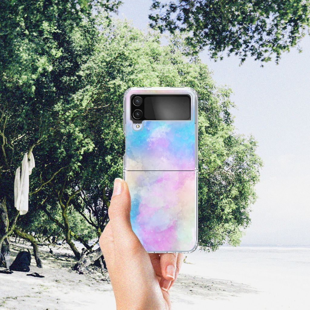 Hoesje maken Samsung Galaxy Z Flip 4 Watercolor Light