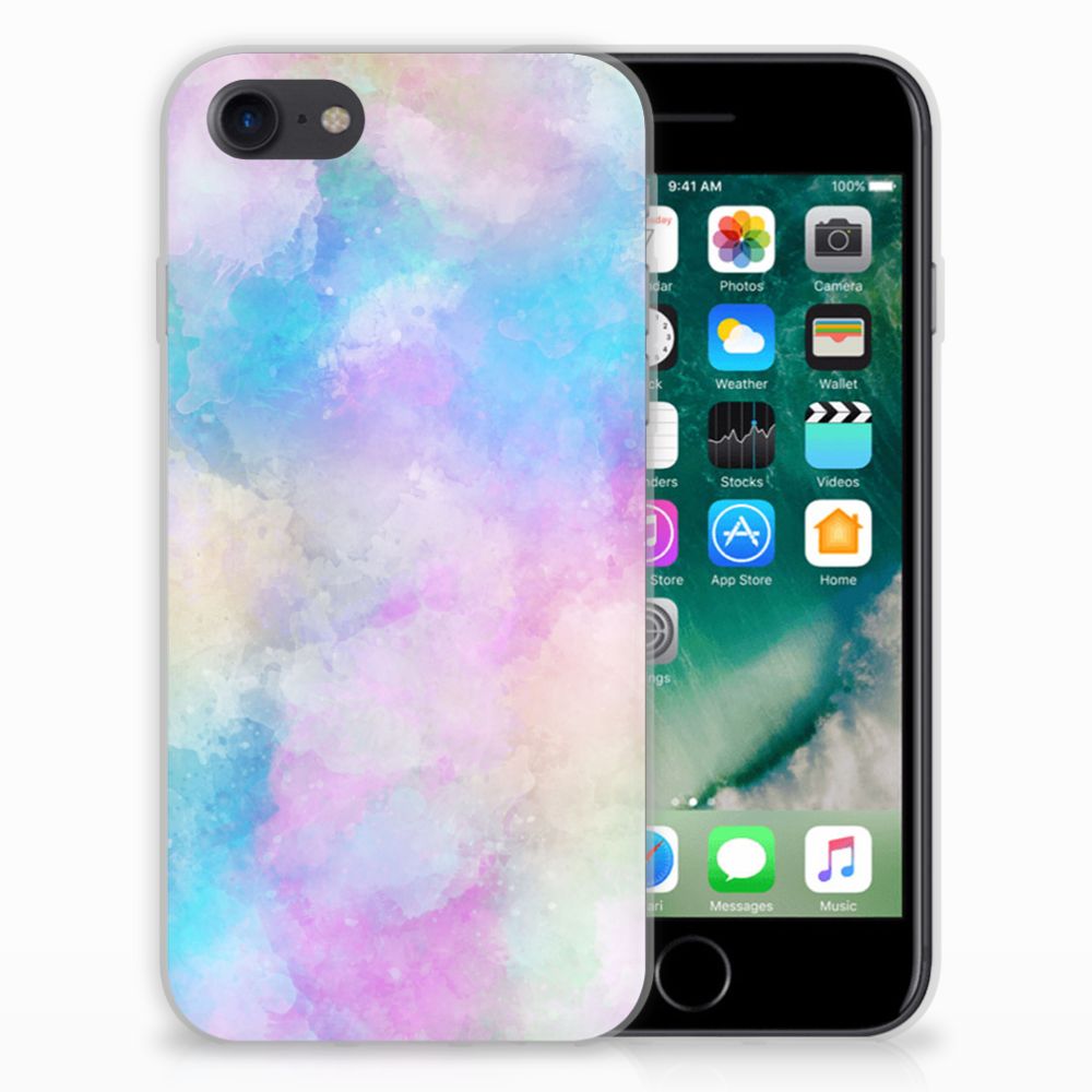 Hoesje maken iPhone SE 2022 | SE 2020 | 8 | 7 Watercolor Light