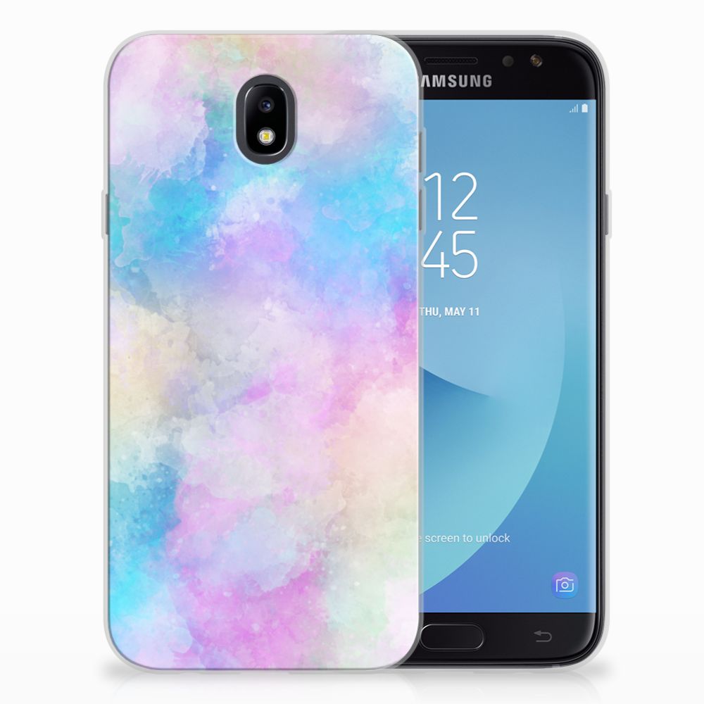 Samsung Galaxy J7 2017 | J7 Pro Uniek TPU Hoesje Watercolor Light