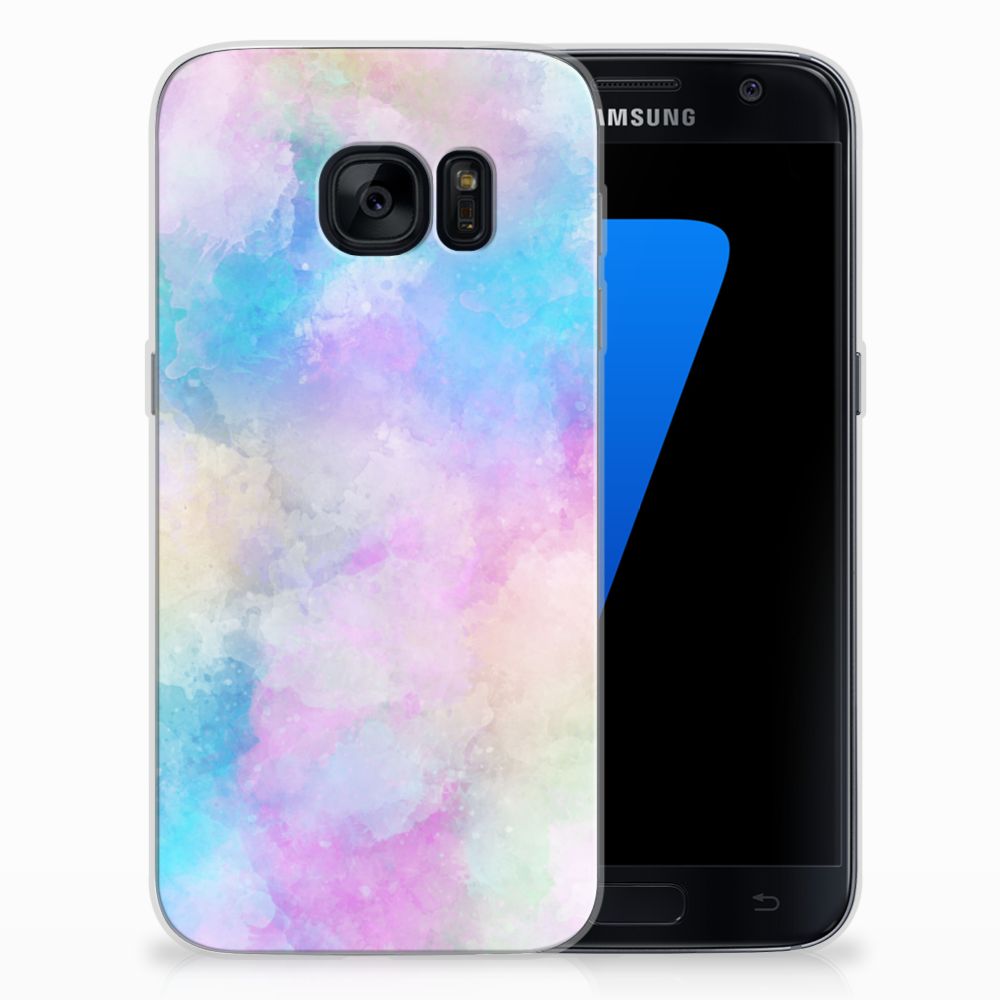 Hoesje maken Samsung Galaxy S7 Watercolor Light