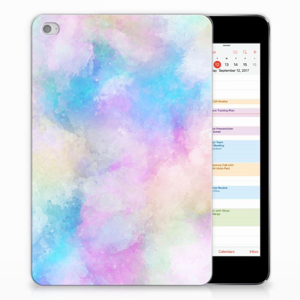 Apple iPad Mini 4 Uniek Tablethoesje Watercolor Light