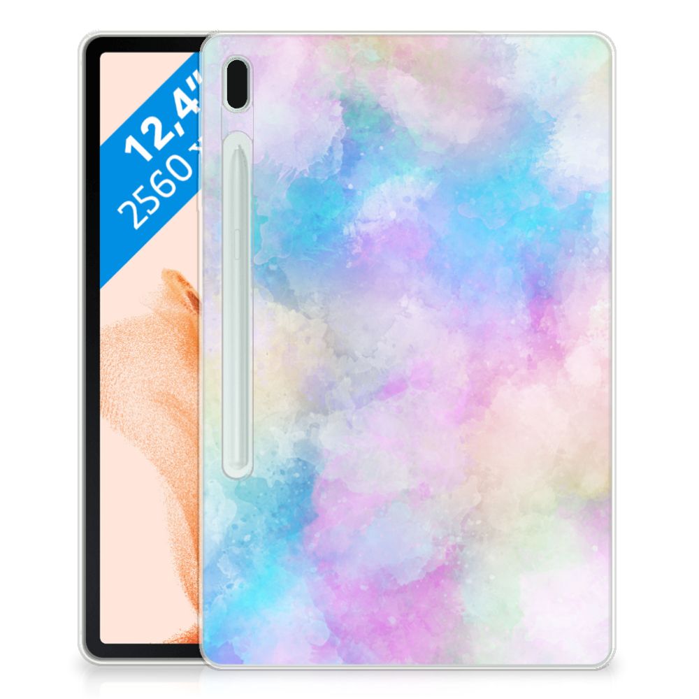 Tablethoes Samsung Galaxy Tab S7FE Watercolor Light