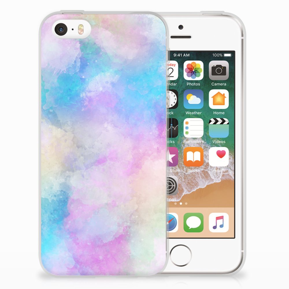 Hoesje maken Apple iPhone SE | 5S Watercolor Light