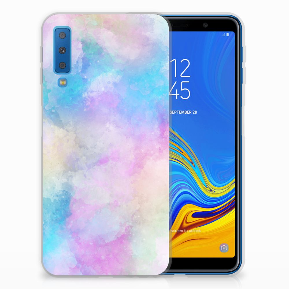 Hoesje maken Samsung Galaxy A7 (2018) Watercolor Light