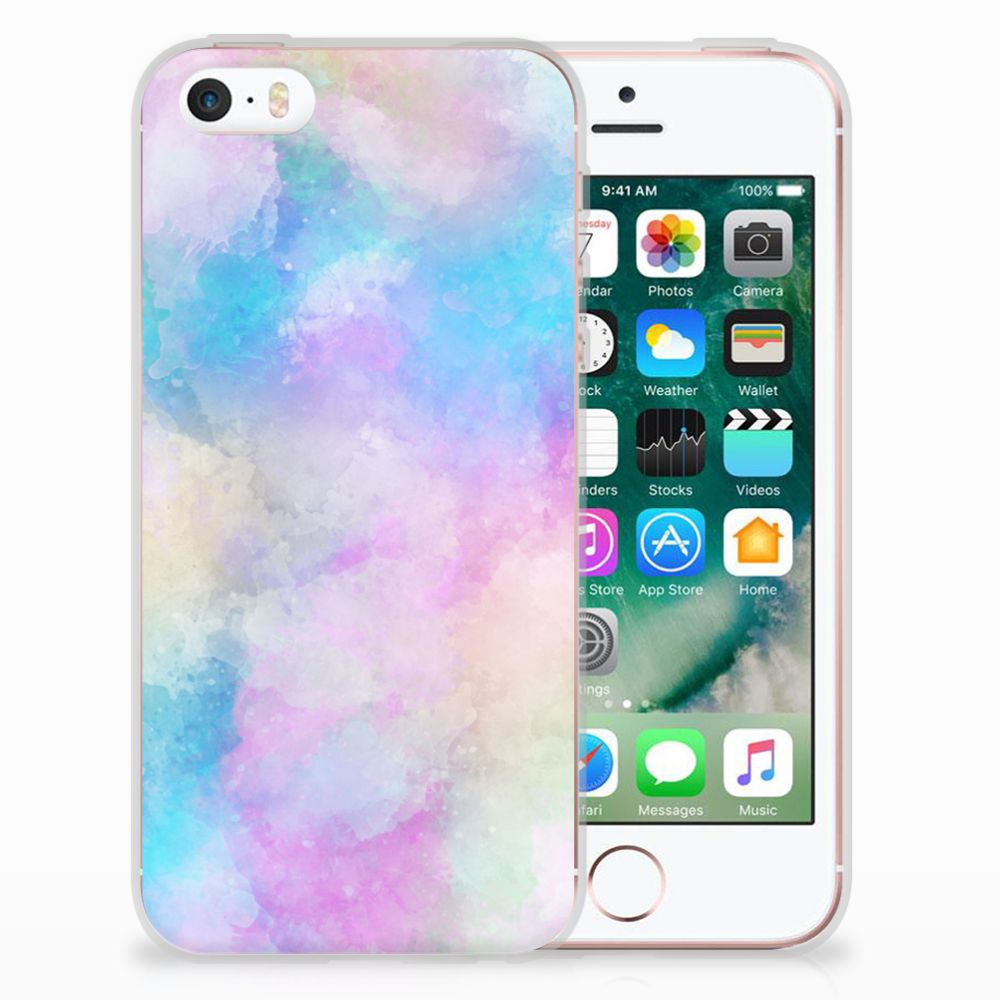 Hoesje maken Apple iPhone SE | 5S Watercolor Light