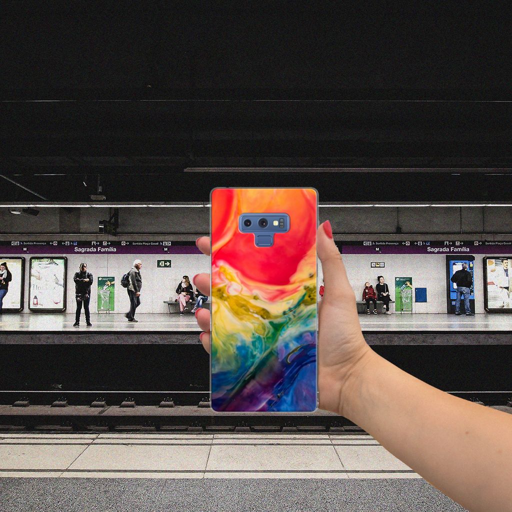 Hoesje maken Samsung Galaxy Note 9 Watercolor Dark