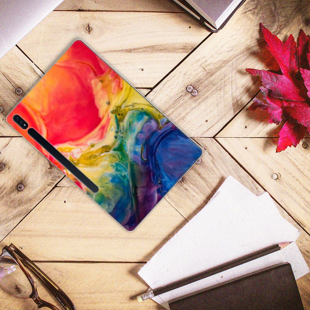 Tablethoes Samsung Galaxy Tab S7 Plus | S8 Plus Watercolor Dark