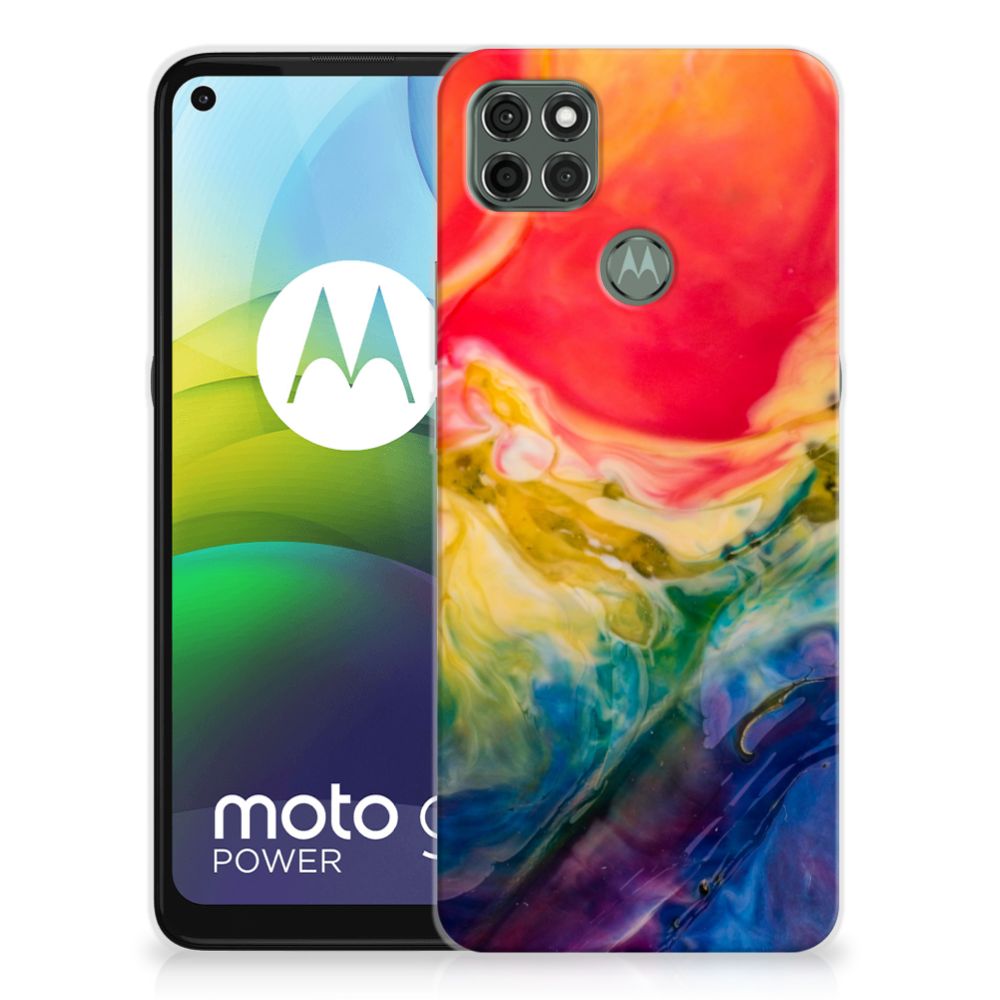 Hoesje maken Motorola Moto G9 Power Watercolor Dark
