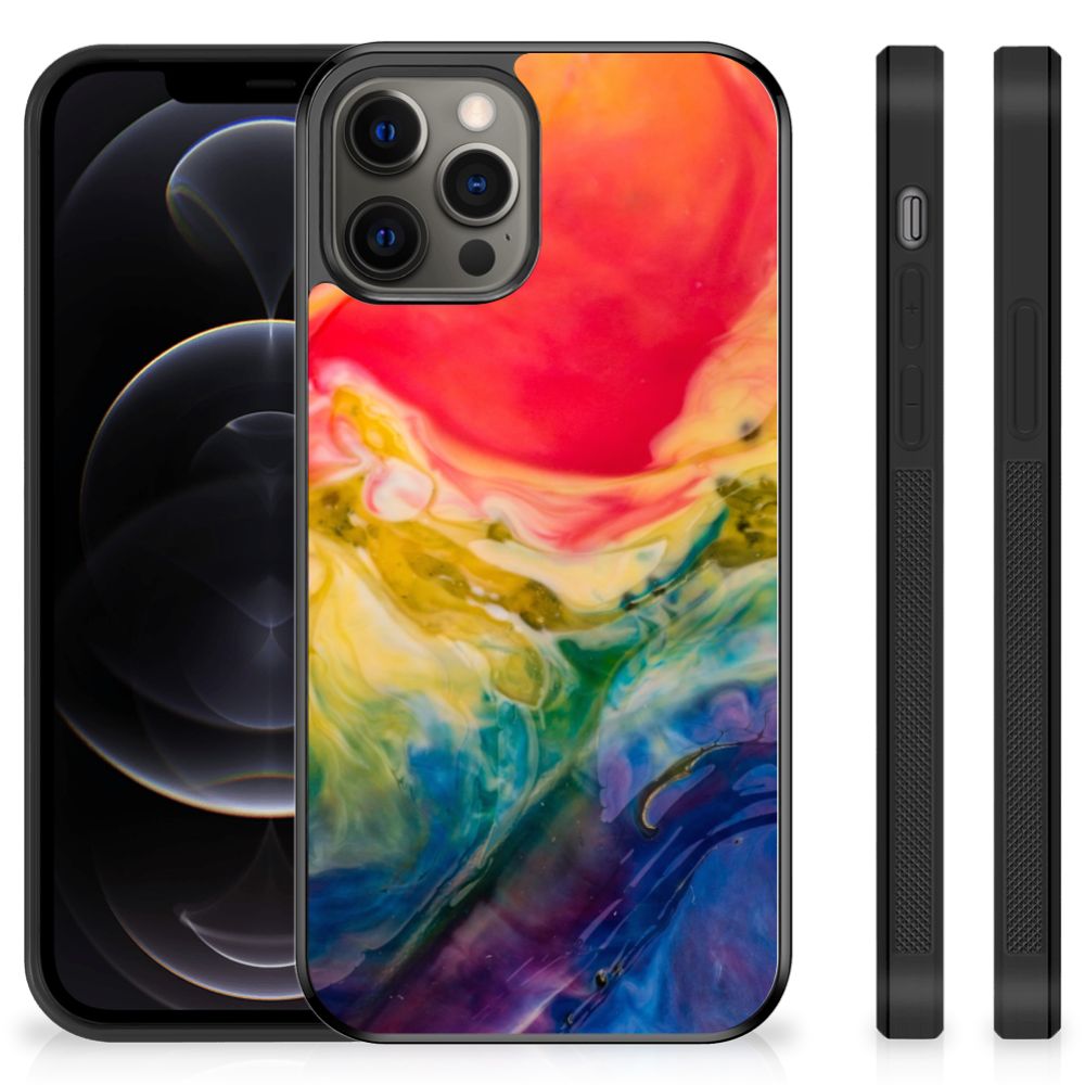 Case iPhone 12 Pro Max Watercolor Dark