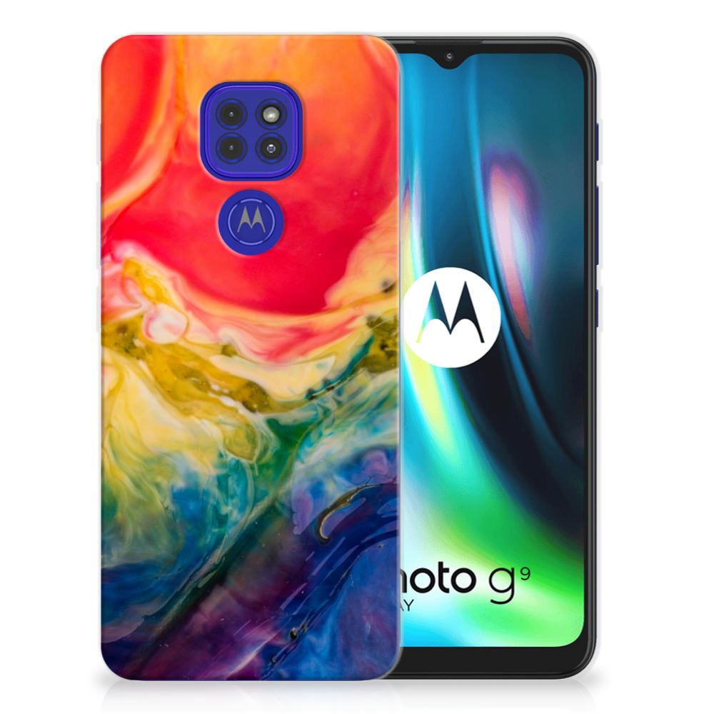 Hoesje maken Motorola Moto G9 Play | E7 Plus Watercolor Dark