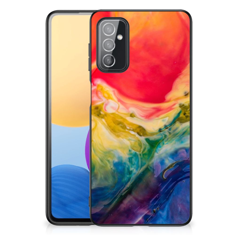 Kleurrijke Telefoonhoesje Samsung Galaxy M52 Watercolor Dark