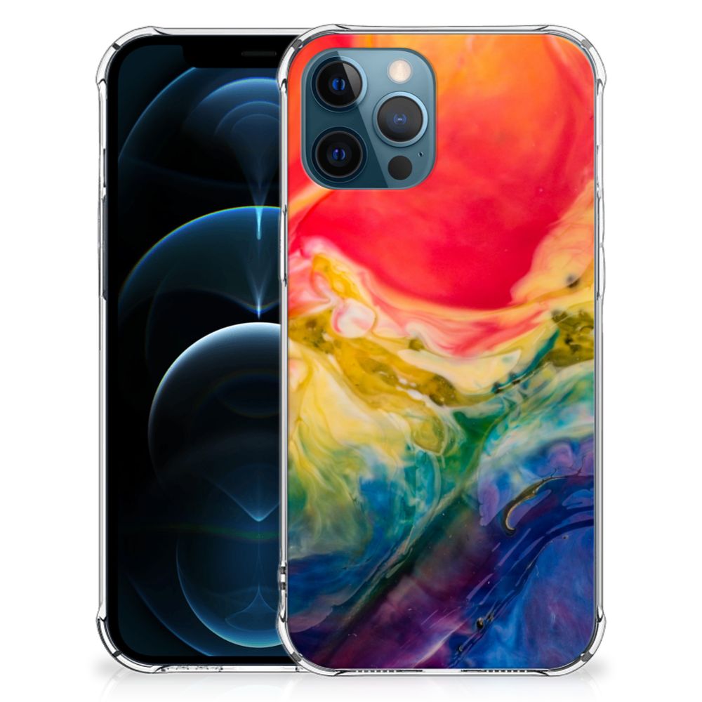 Back Cover iPhone 12 | 12 Pro Watercolor Dark