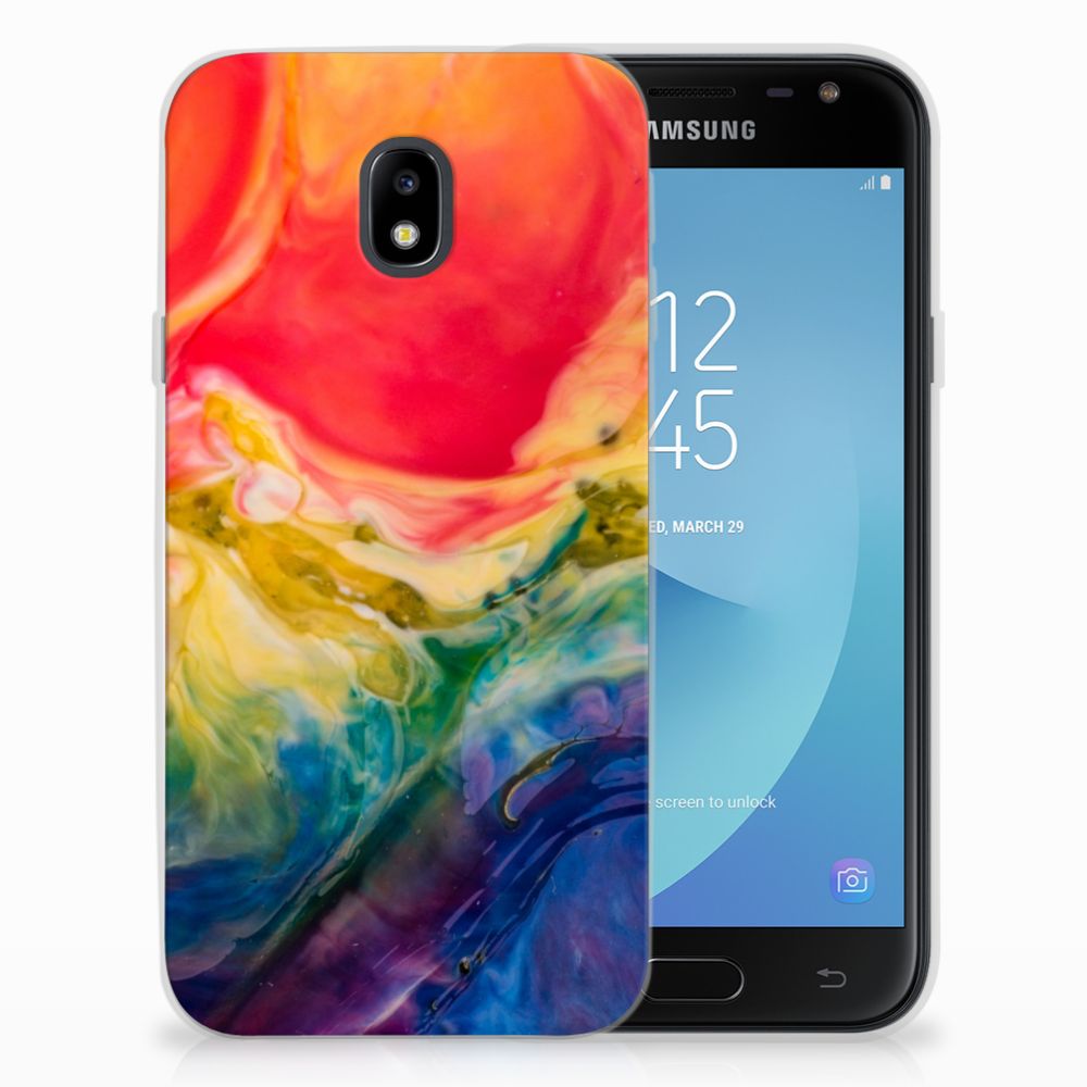 Hoesje maken Samsung Galaxy J3 2017 Watercolor Dark