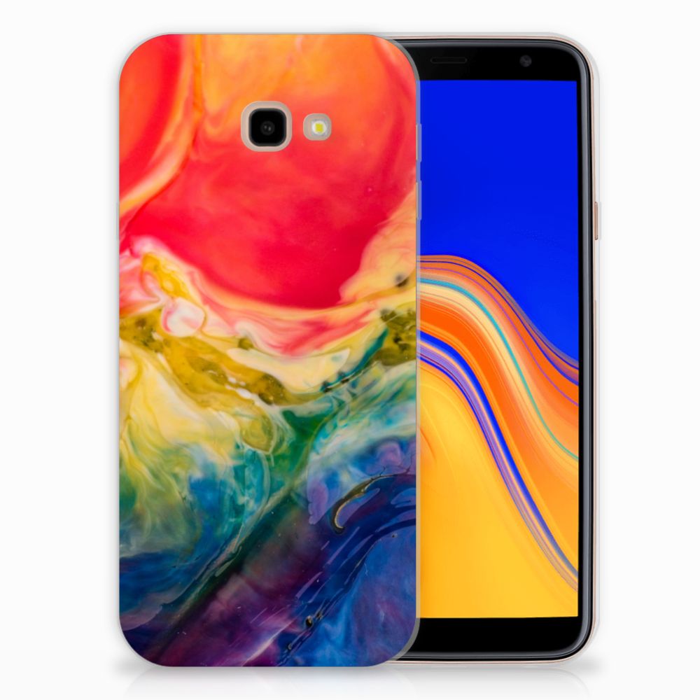 Hoesje maken Samsung Galaxy J4 Plus (2018) Watercolor Dark