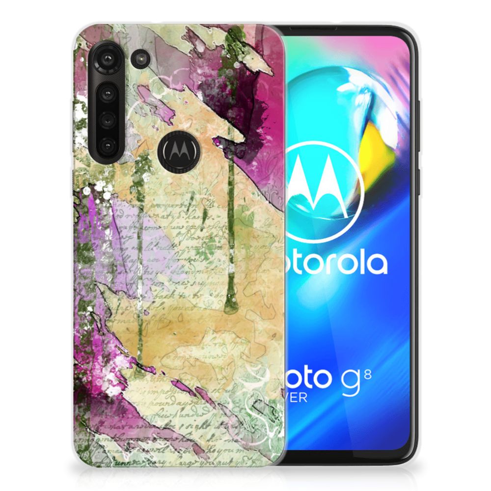 Hoesje maken Motorola Moto G8 Power Letter Painting